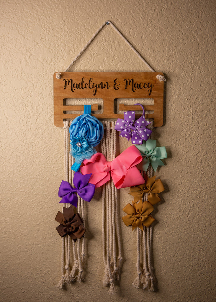 Personalized Hair Bow Holder – Malone Custom Designs