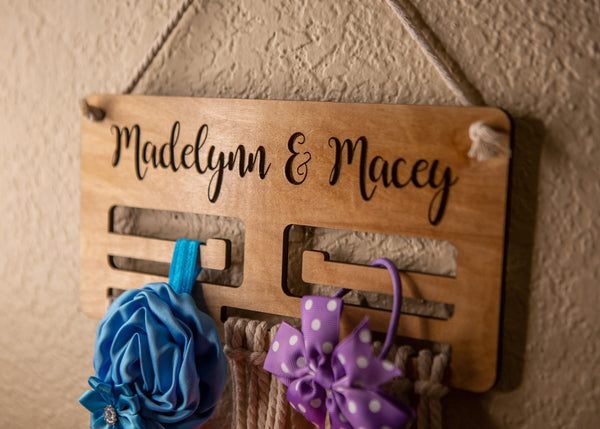 Personalized Hair Bow Holder