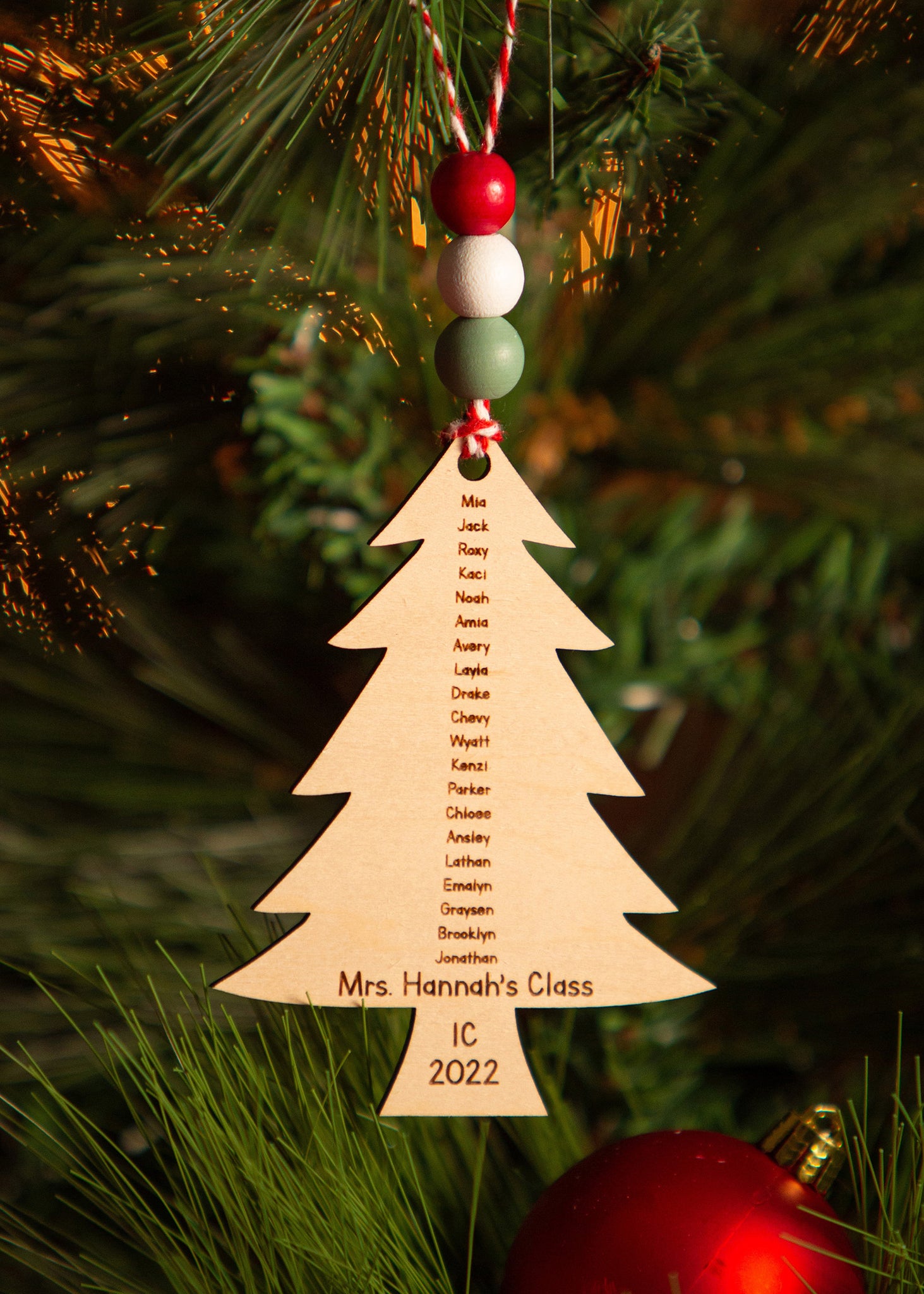 Christmas Tree Classroom Ornament – Malone Custom Designs