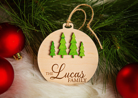 Personalized Tree Family Ornament